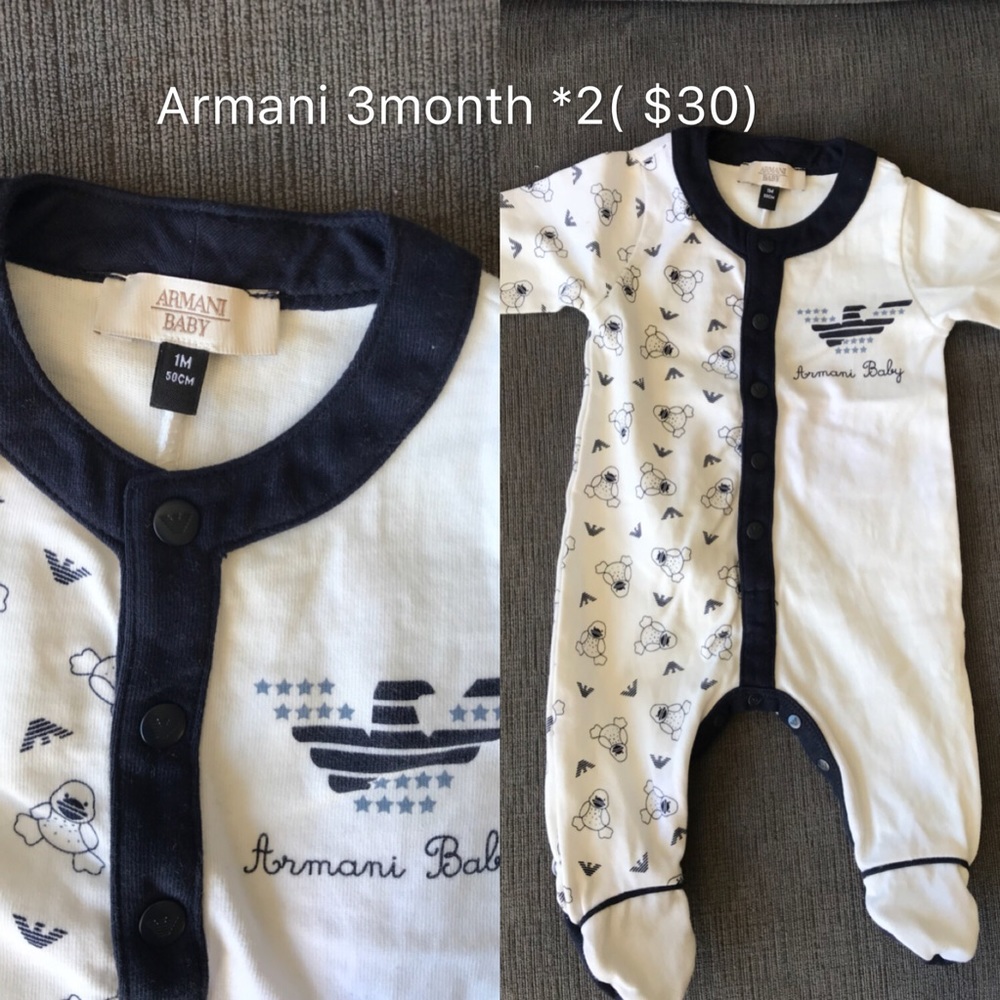 Armani baby one piece